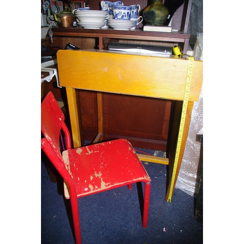 260 - OLD SCHOOL DESK AND CHAIR