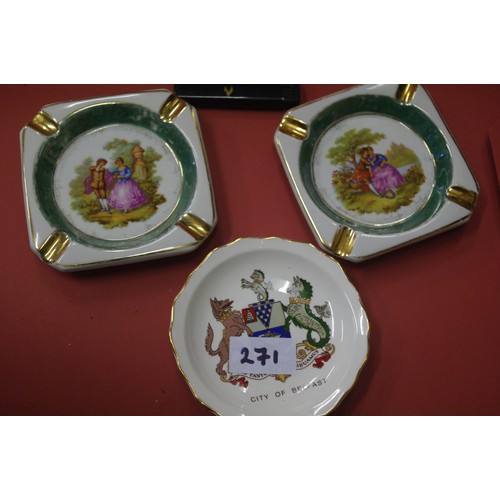 271 - 2 ASHTRAYS