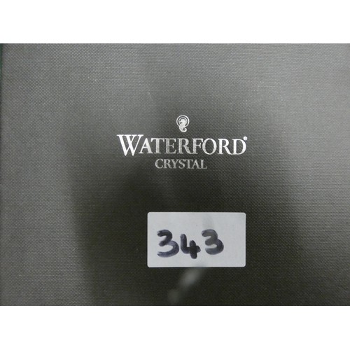 343 - WATERFORD CRYSTAL HERITAGE WINE BOTTLE COASTER -IN ORIGINAL BOX