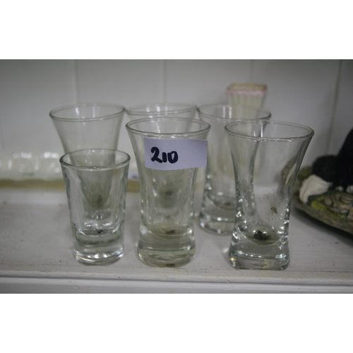 210 - 6 SHOT GLASSES