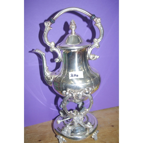 214 - SILVER PLATE SAMOVAR