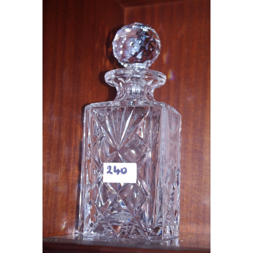 240 - CRYSTAL DECANTER