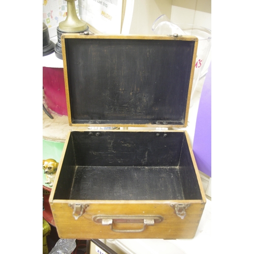 288 - WOODEN FILE BOX