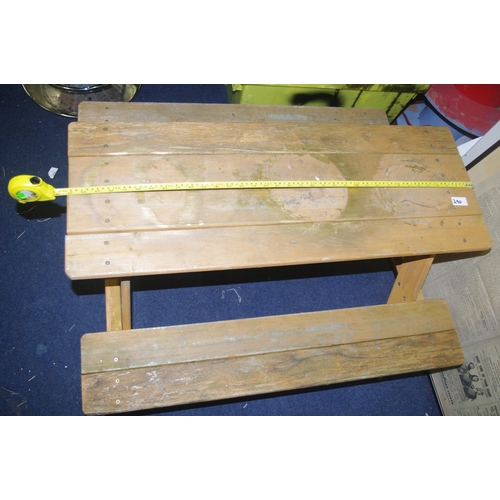 290 - KIDS WOODEN PICNIC  TABLE