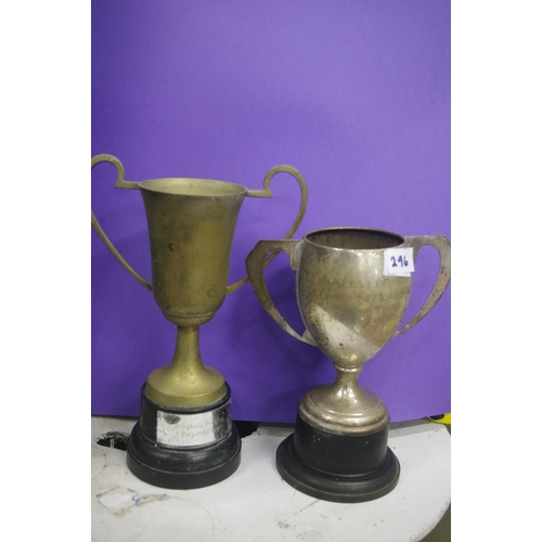 296 - 2 OLD TROPHIES