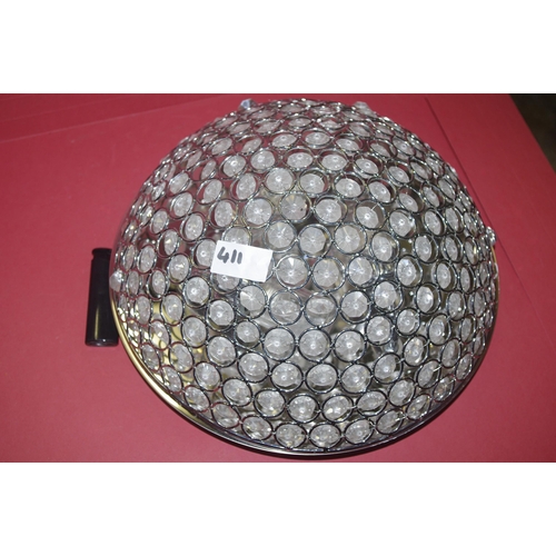 411 - DETAILED CRYSTAL CENTER PIECE LIGHT  pwo