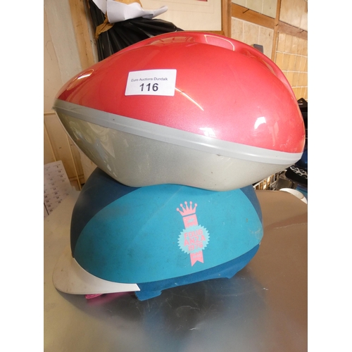 116 - 2 SAFETY HELMETS