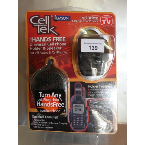 139 - HANDS FREE CELL TEK