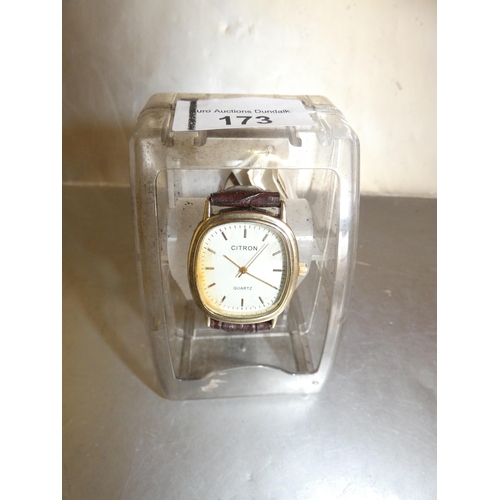 173 - CITRON WATCH IN ORIGINAL BOX