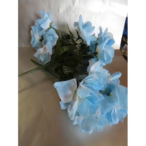 176 - ARTIFICIAL BLUE FLOWERS