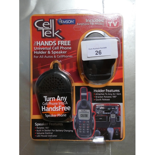 26 - HANDS FREE CELL TEK