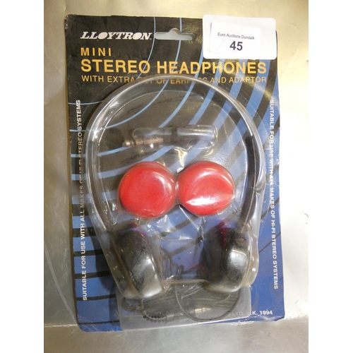 45 - MINI STEREO HEADPHONES