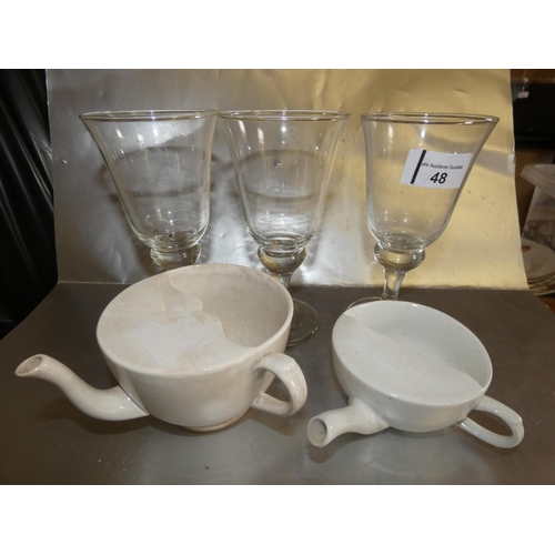 48 - COFFEE/TEA CUPS AND GLASSES