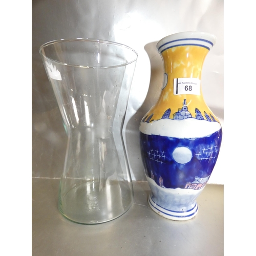 68 - 2 DECORATIVE VASES