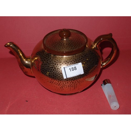 188 - STAMPED TEAPOT