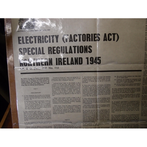 34 - ELECTRICITY FACTORIES ACT POSTER