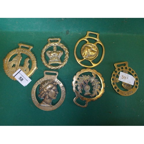 58 - LOT OF BRASSES