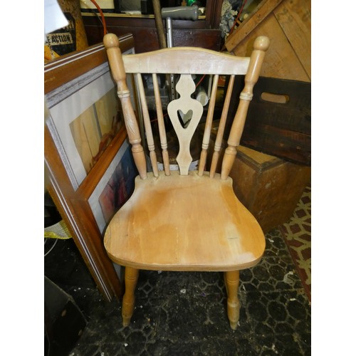 40 - OLD WOODEN CHAIR