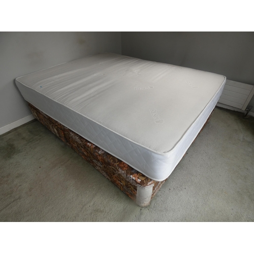 109 - DOUBLE BED AND ORTHOPAEDIC MATTRESS