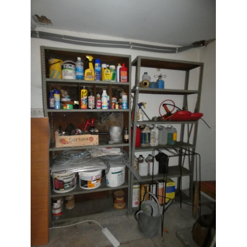 111 - METAL STORAGE SHELVES