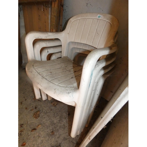 81 - SET OF 4 GARDEN CHAIRS