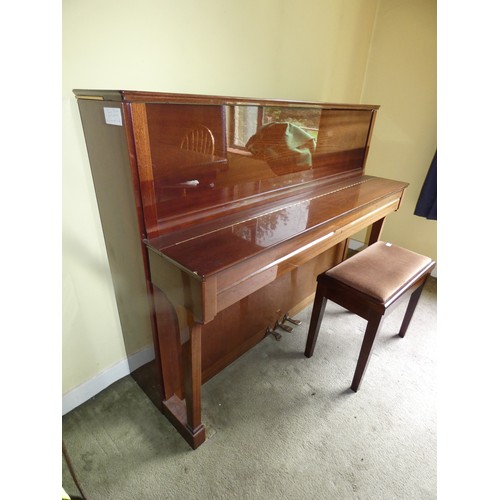 90 - SCHIMMEL GRAND MAHOGANY PIANO-GERMANY