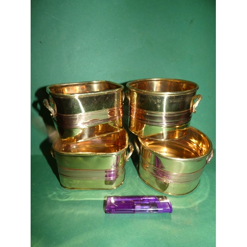 10 - 4 BRASS POTS