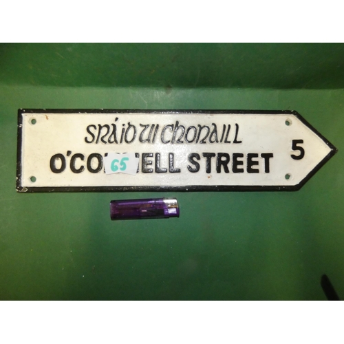 65 - O'CONNELL ST.CAST SIGN