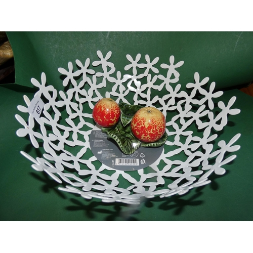 617 - BRAND NEW FRUIT BOWL AND FRUIT CANDLЕ STAND