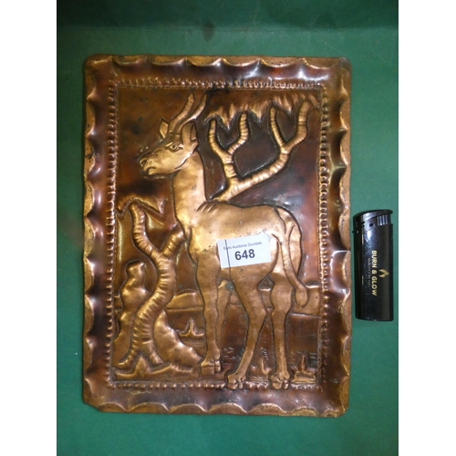 648 - COOPER DEER - WALL ART