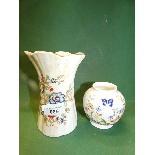 665 - VINTAGE ROYAL TARA AND AYNSLEY VASES