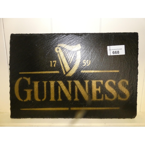 668 - GUINNESS SLATE