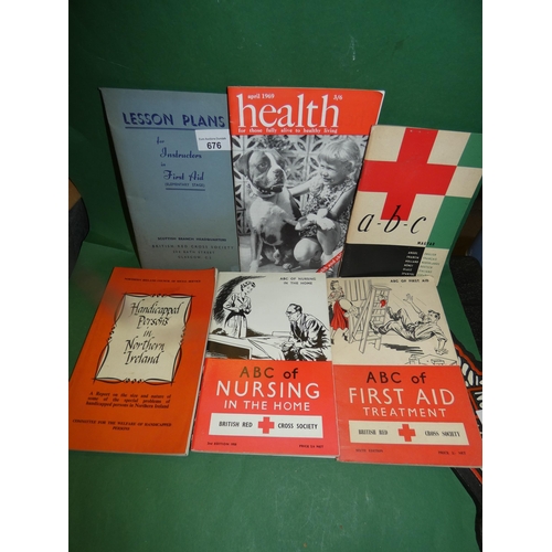 676 - 6 OLD MEDICAL BOOKS