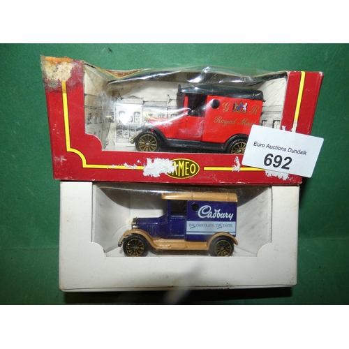 692 - 2 MODEL ADVERTISING TRUCKS