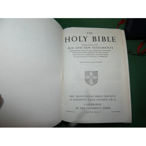 639 - 2 ALTERNATIVE PRAYER BOOKS AND 2 HOLLY BIBLES