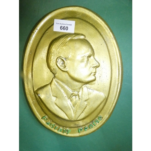 660 - PADRAIG PEARSE PLAQUE