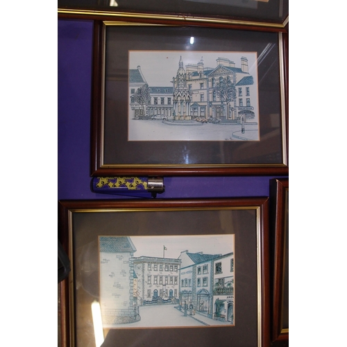 41 - Set of Six framed prints  ALL OF MONAGHAN TOWN