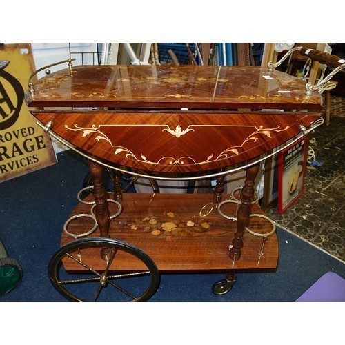 143 - VINTAGE ITALIAN TWO TIER DESSERT/DRINKS TROLLEY