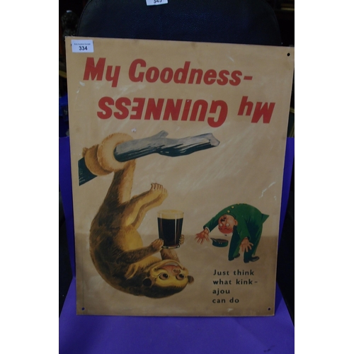 334 - MY GUINNESS SIGN 43/5X 58CM