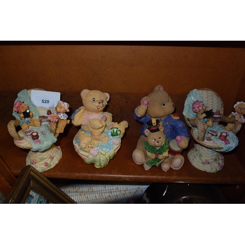 520 - QTY. OF STAMPED FIGURINES