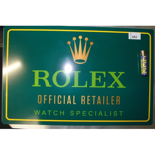 553 - ROLEX SIGN