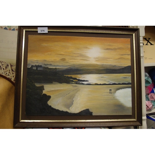 576 - FRAMED SEASCAPE