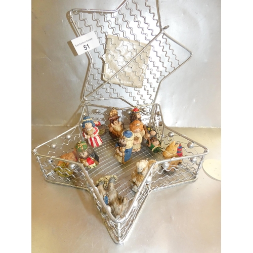 51 - Miniature Nativity set