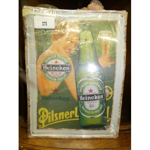 375 - HEINEKEN TIN SIGN