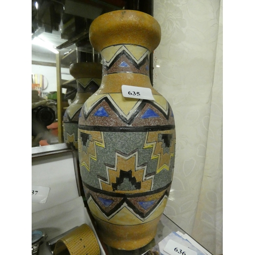 635 - ORNATE MOROCCON VASE