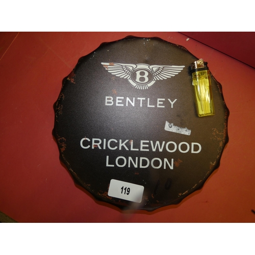 119 - ORIGINAL BENTLEY SIGN