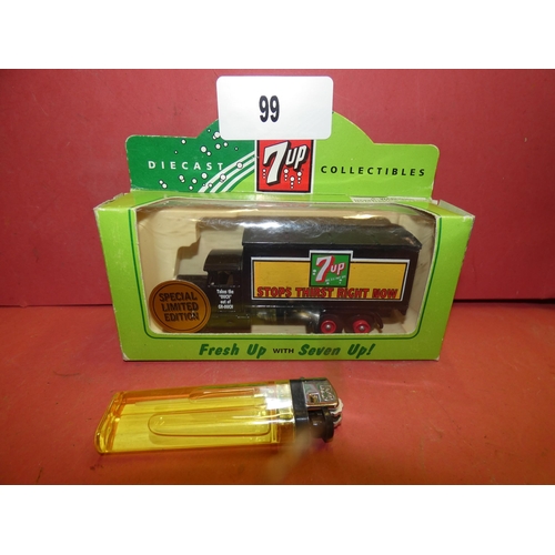 99 - COLLECTABLE DIE CAST 7 UP VEHICLE