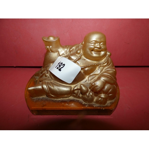 192 - GOLD EFFECT LAUGHING BUDDHA