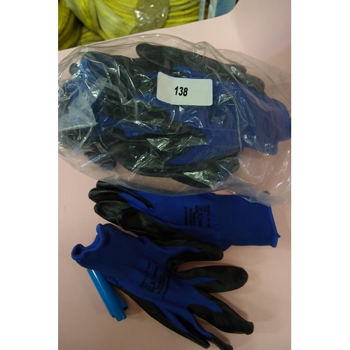 138 - QTY OF ROCKHOLD NITRILE GRIP GLOVES