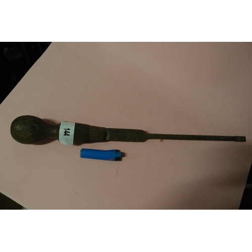 144 - VINTAGE WOODEN Screwdriver